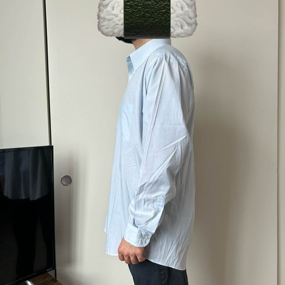 Large blue button down - Picture 2 of 4